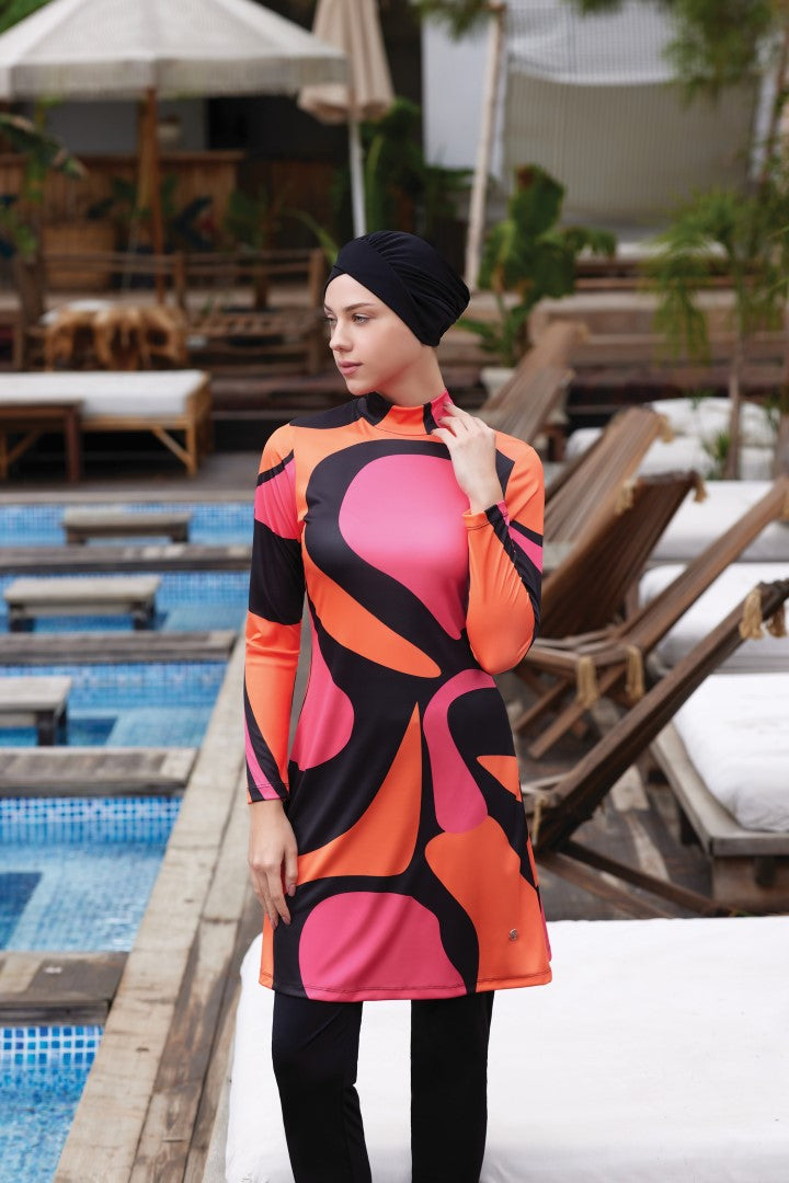 Rozamay Burkini Swimsuit 9006 Voile Fashion