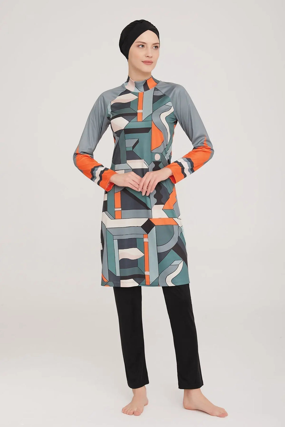 Rozamay Burkini Swimsuit 9023 Voile Fashion