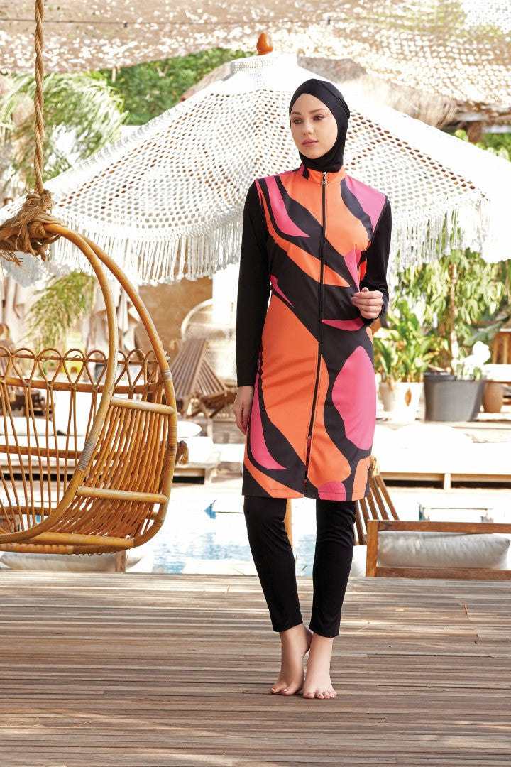 Rozamay Burkini Swimsuit 9041 Voile Fashion
