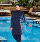 Rozamay Burkini Swimsuit-9105-B Voile Fashion