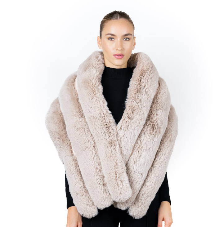 Soft Fur Shoulder Scarf - Voile Fashion