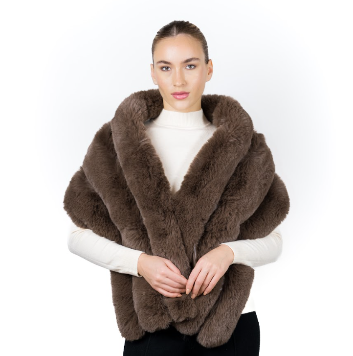 Soft Fur Shoulder Scarf - Voile Fashion