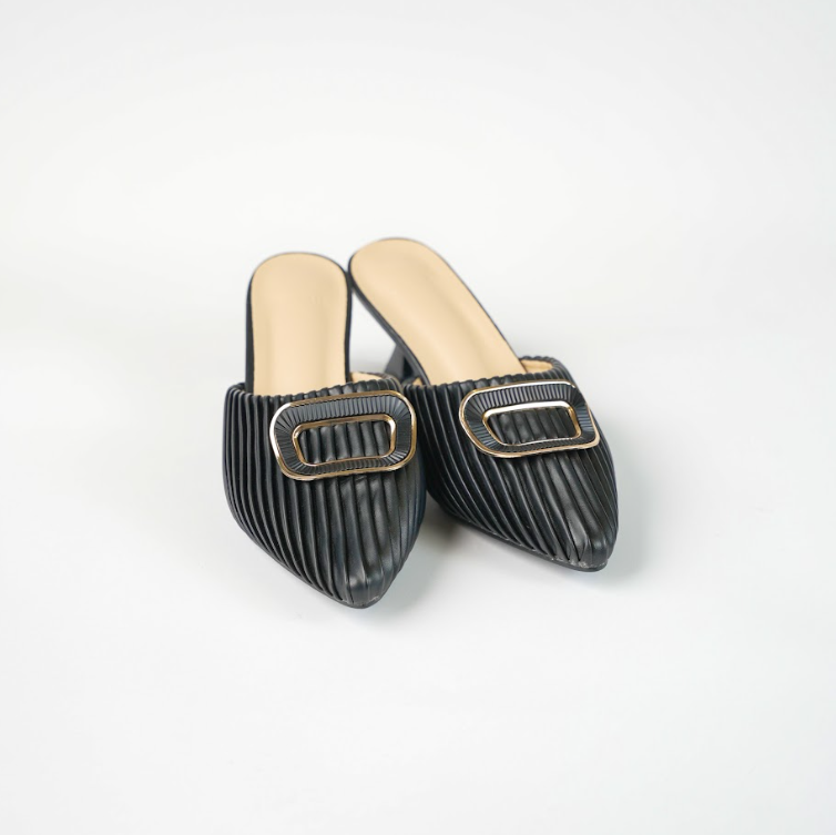 Kitten Heel Mule - Voile Fashion