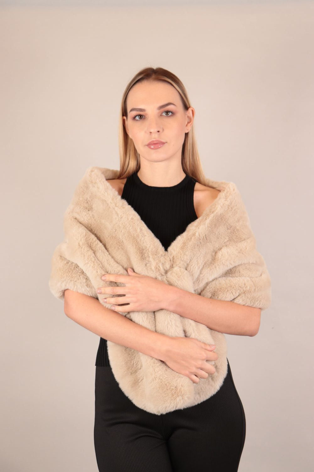 Soft Fur Shoulder Scarf Voile Fashion