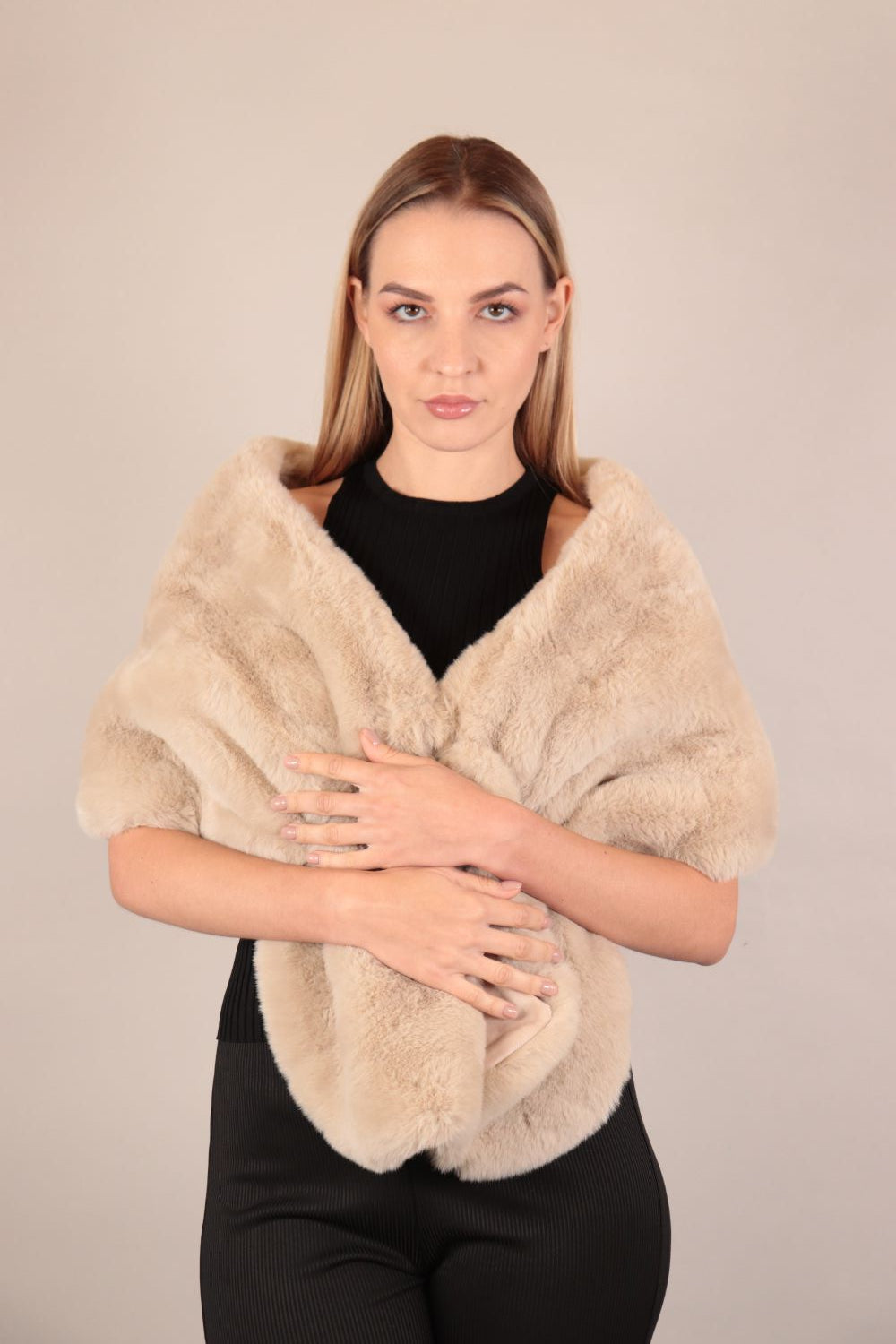 Soft Fur Shoulder Scarf Voile Fashion