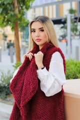 Soft Fur Woolen Poncho Voile Fashion