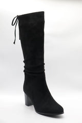 Square Heel Boot Voile Fashion