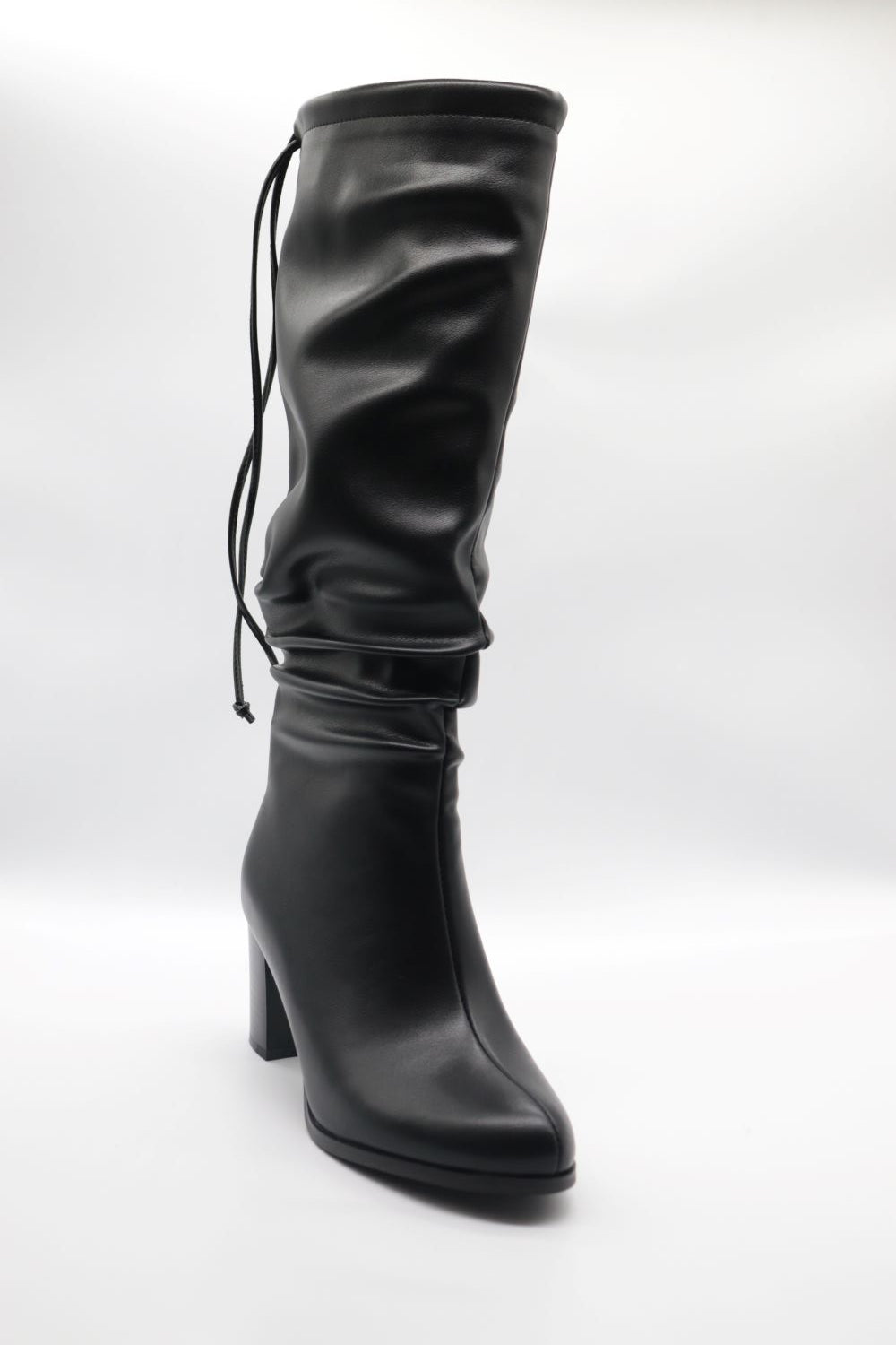 Square Heel Boot Voile Fashion