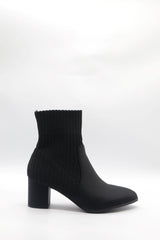 Square Heel Boot Voile Fashion