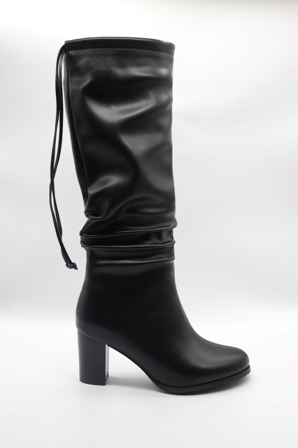 Square Heel Boot Voile Fashion