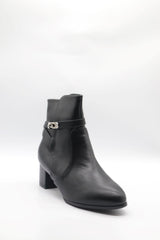 Square Heel Boot Voile Fashion