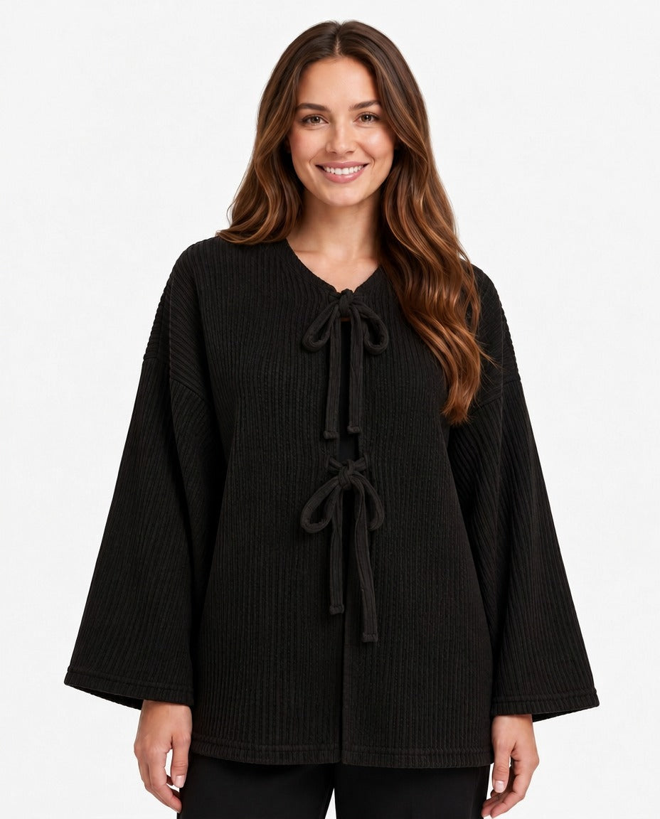Melinda Everyday Jacket – Belted High Neck  Voile