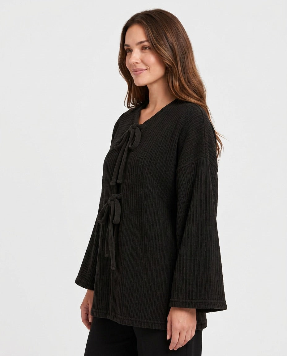 Melinda Everyday Jacket – Belted High Neck  Voile