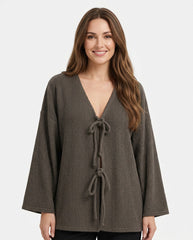Melinda Everyday Jacket – Belted High Neck  Voile