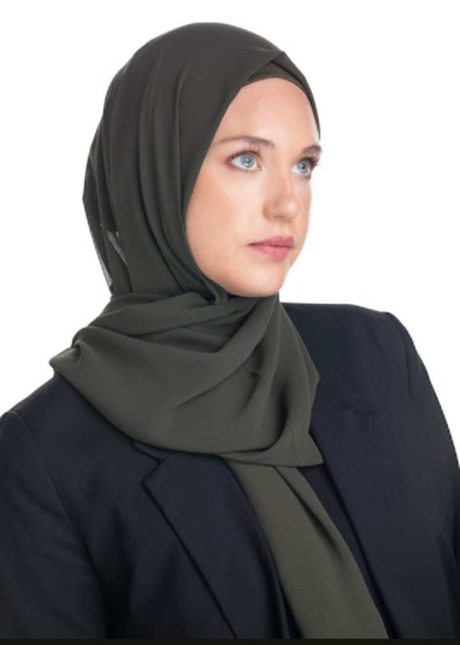 Basic Plain Chiffon Scarf  Voile
