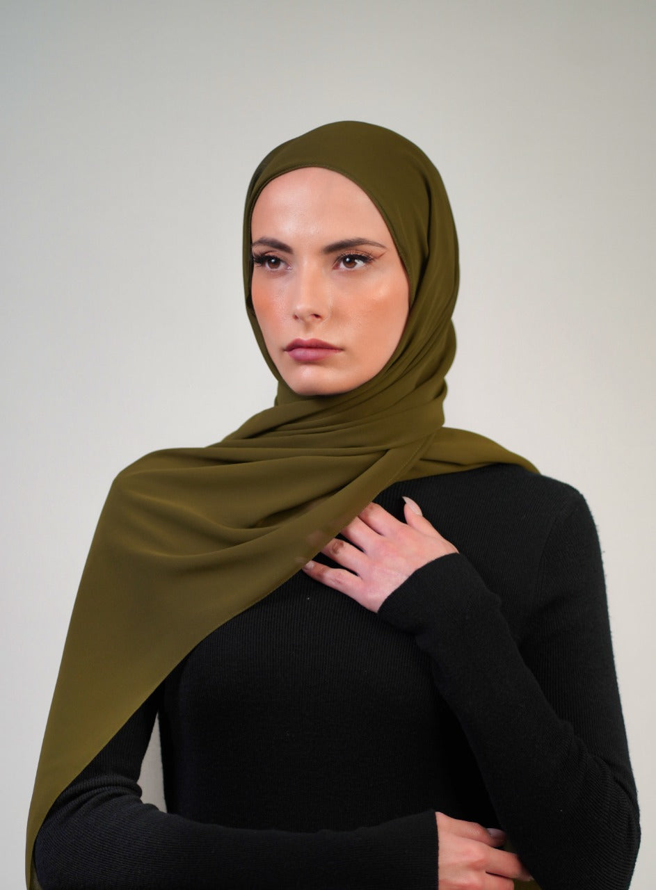 Plain Chiffon Instant Hijab - Voile Fashion