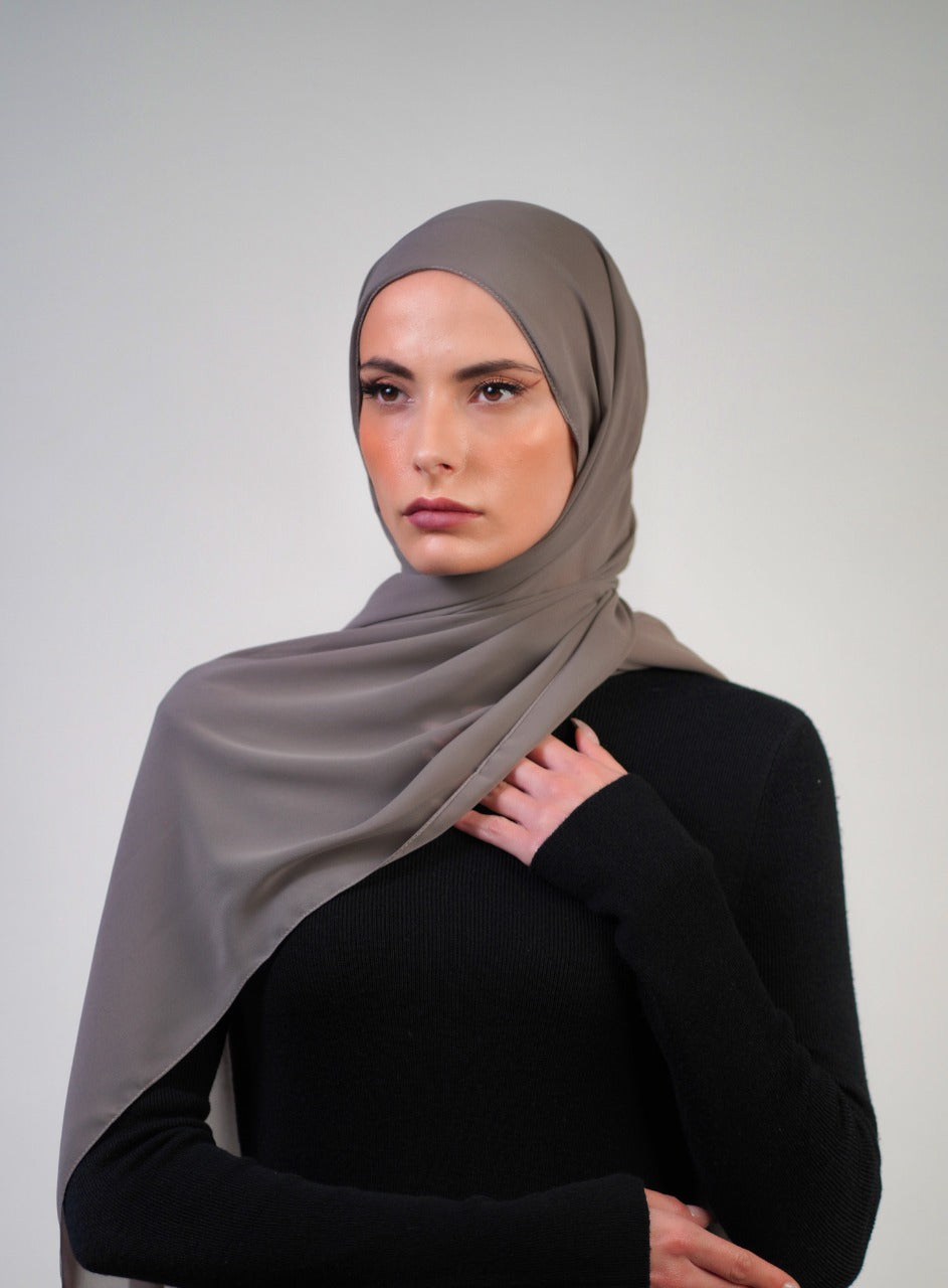 Plain Chiffon Instant Hijab - Voile Fashion