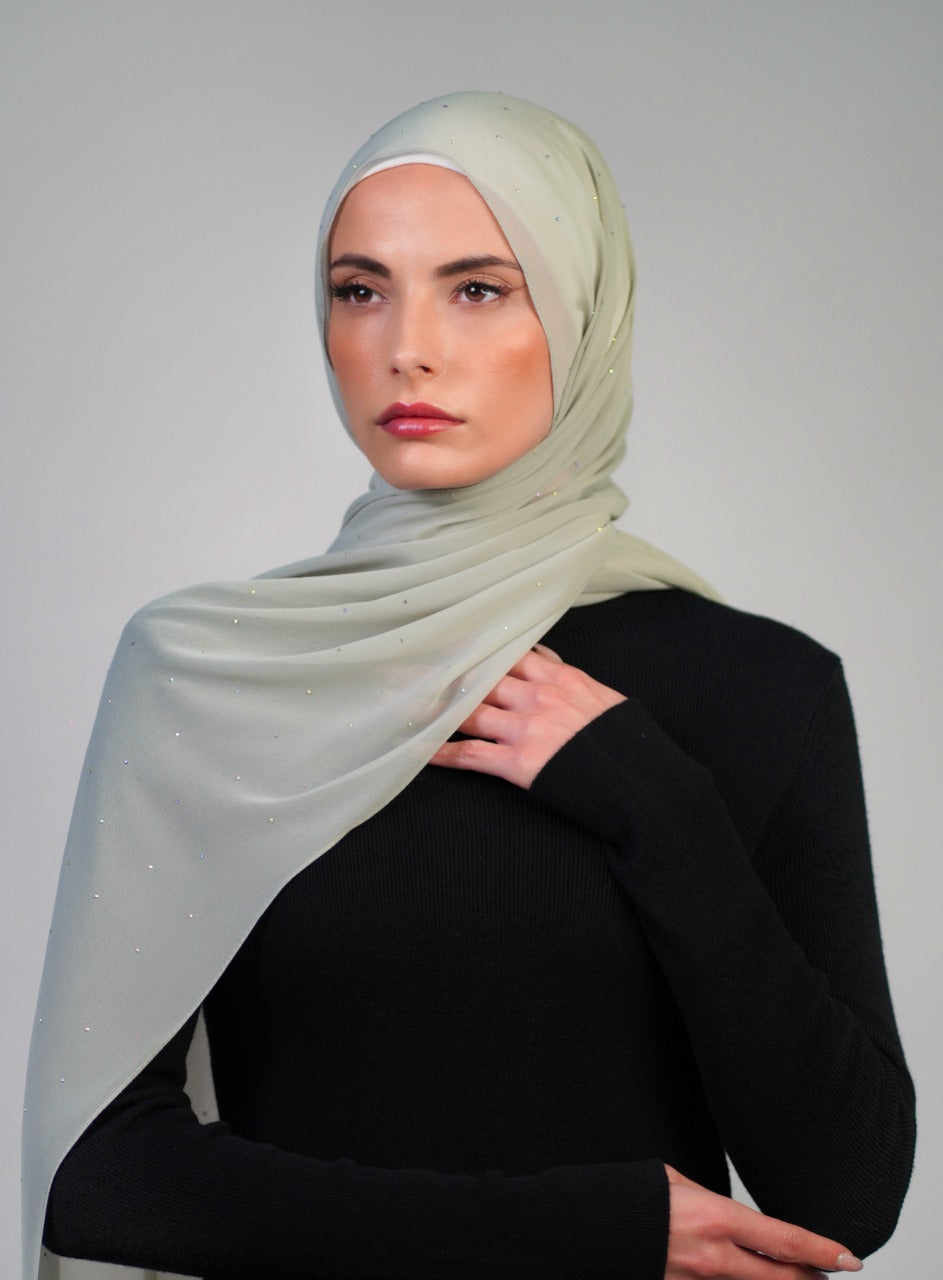 Crepe With Stones - Voile Fashion