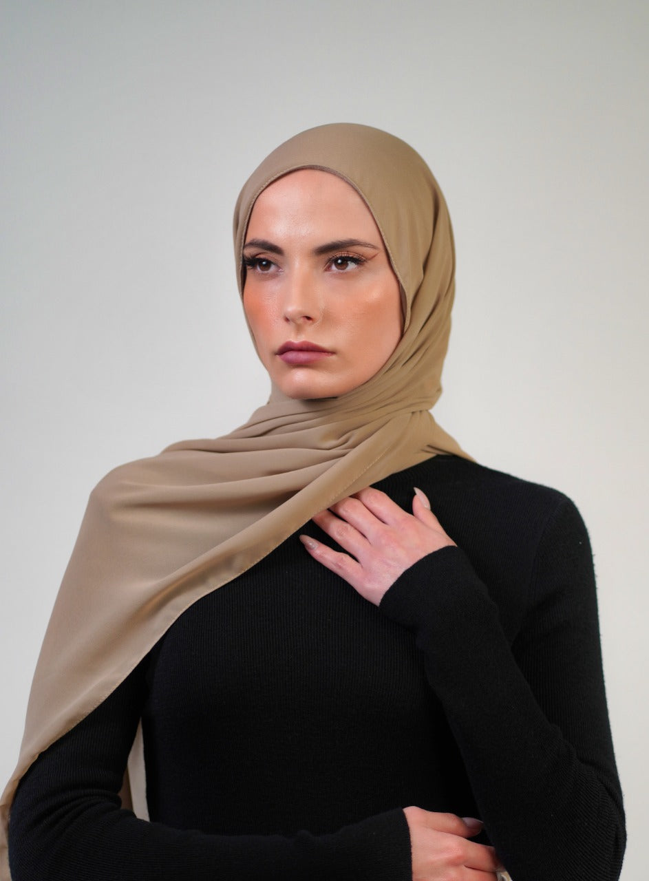 Plain Chiffon Instant Hijab - Voile Fashion