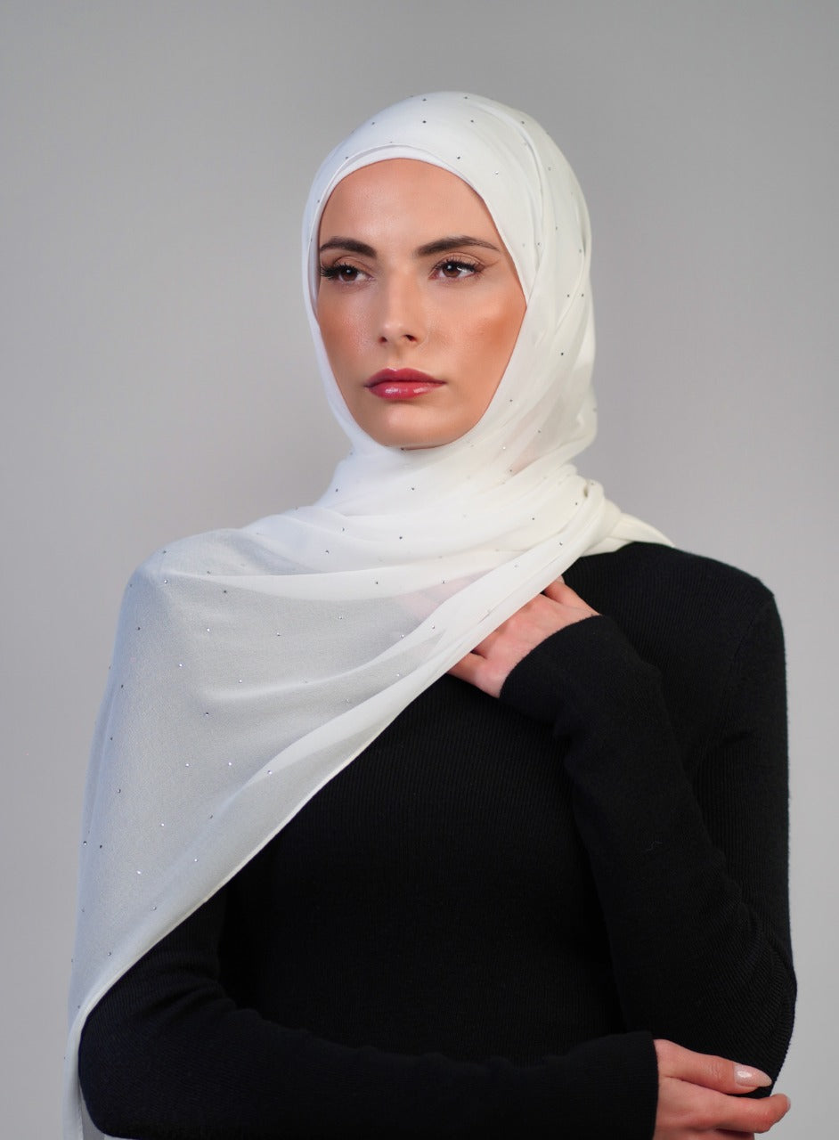 Crepe With Stones - Voile Fashion