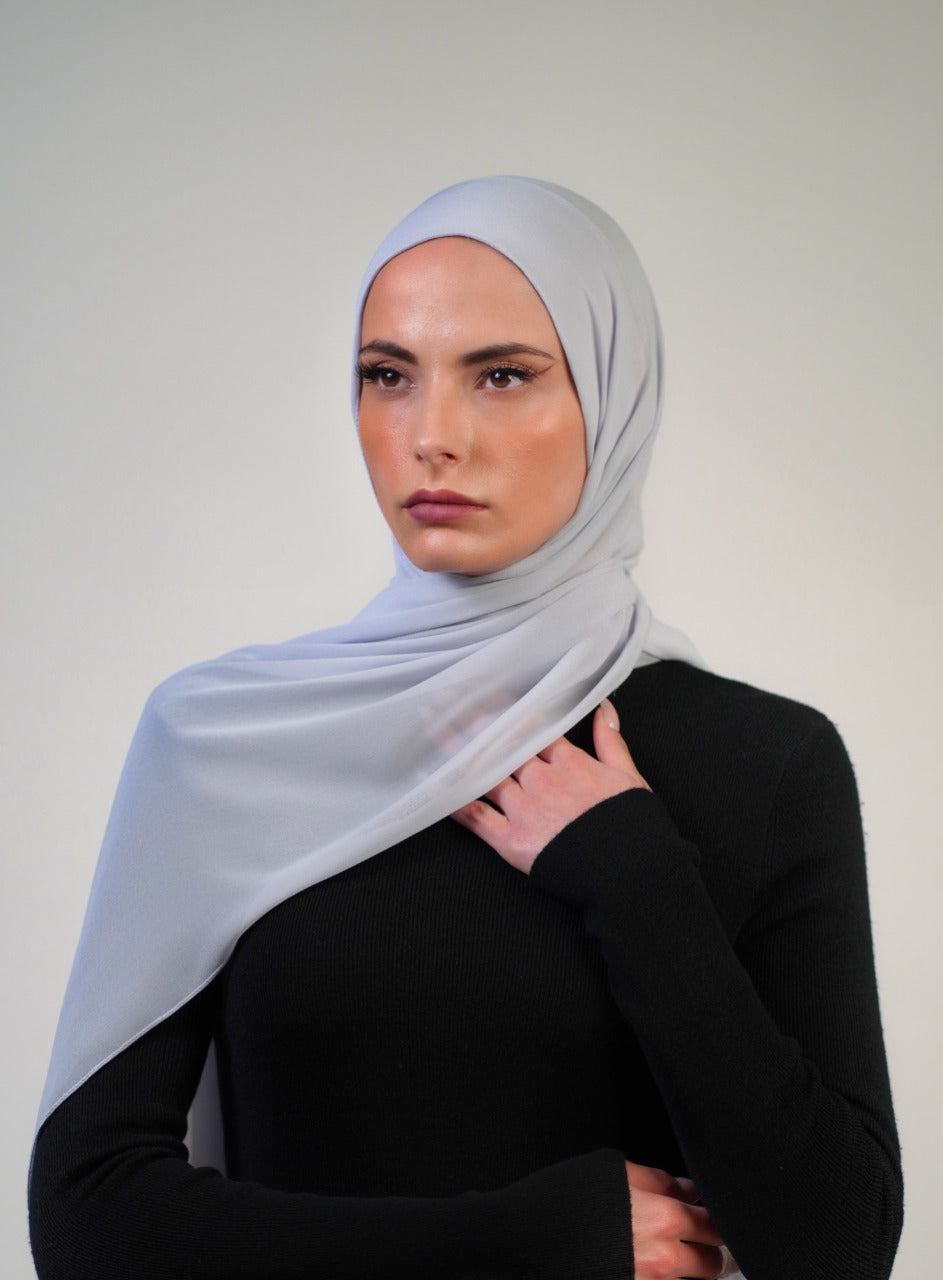Plain Chiffon Instant Hijab - Voile Fashion