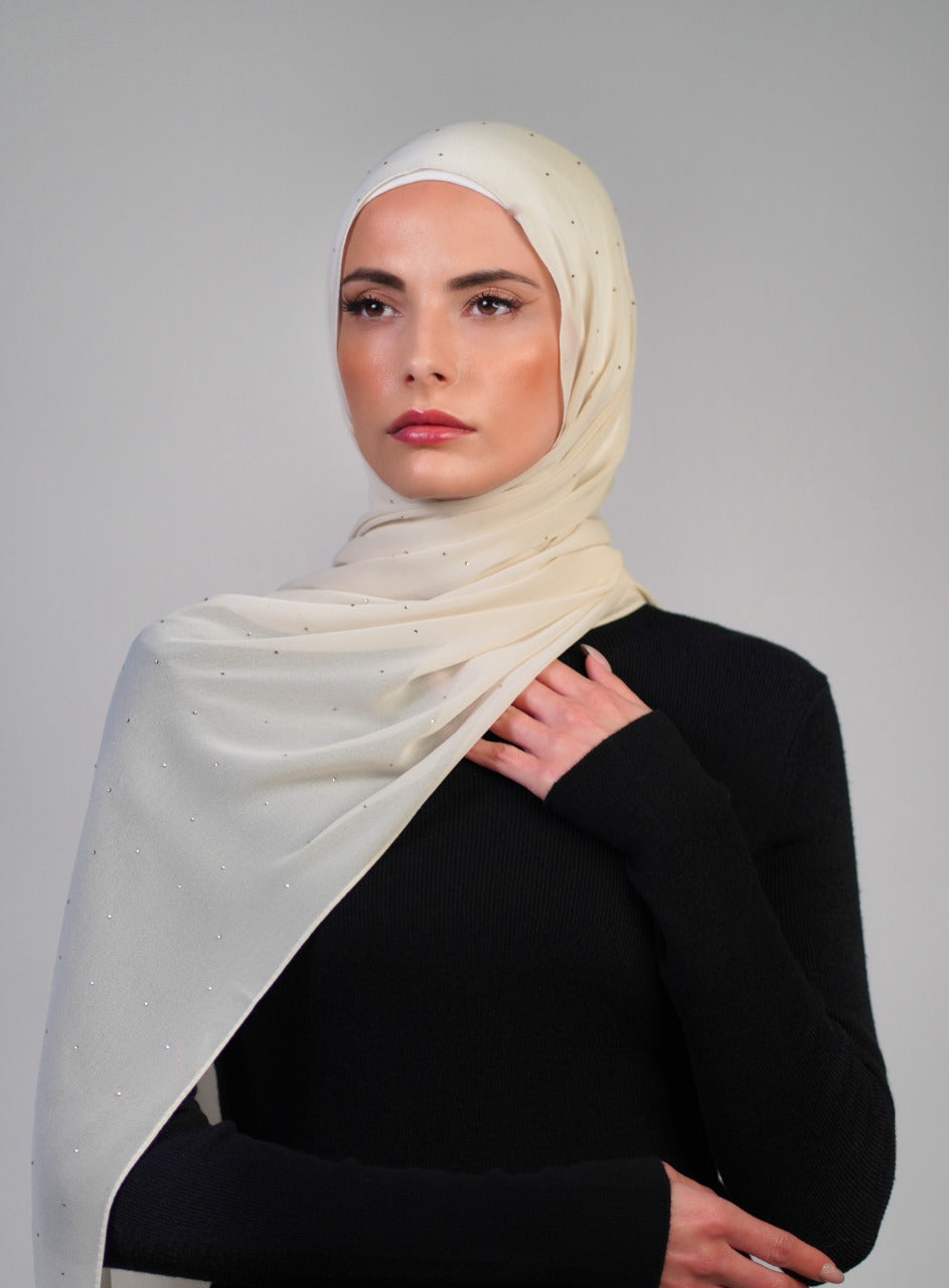 Crepe With Stones - Voile Fashion