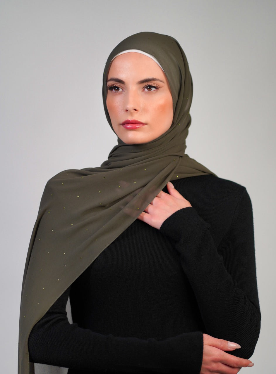 Crepe With Stones - Voile Fashion