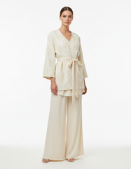 Coord Trouser Set with Jacket  Voile