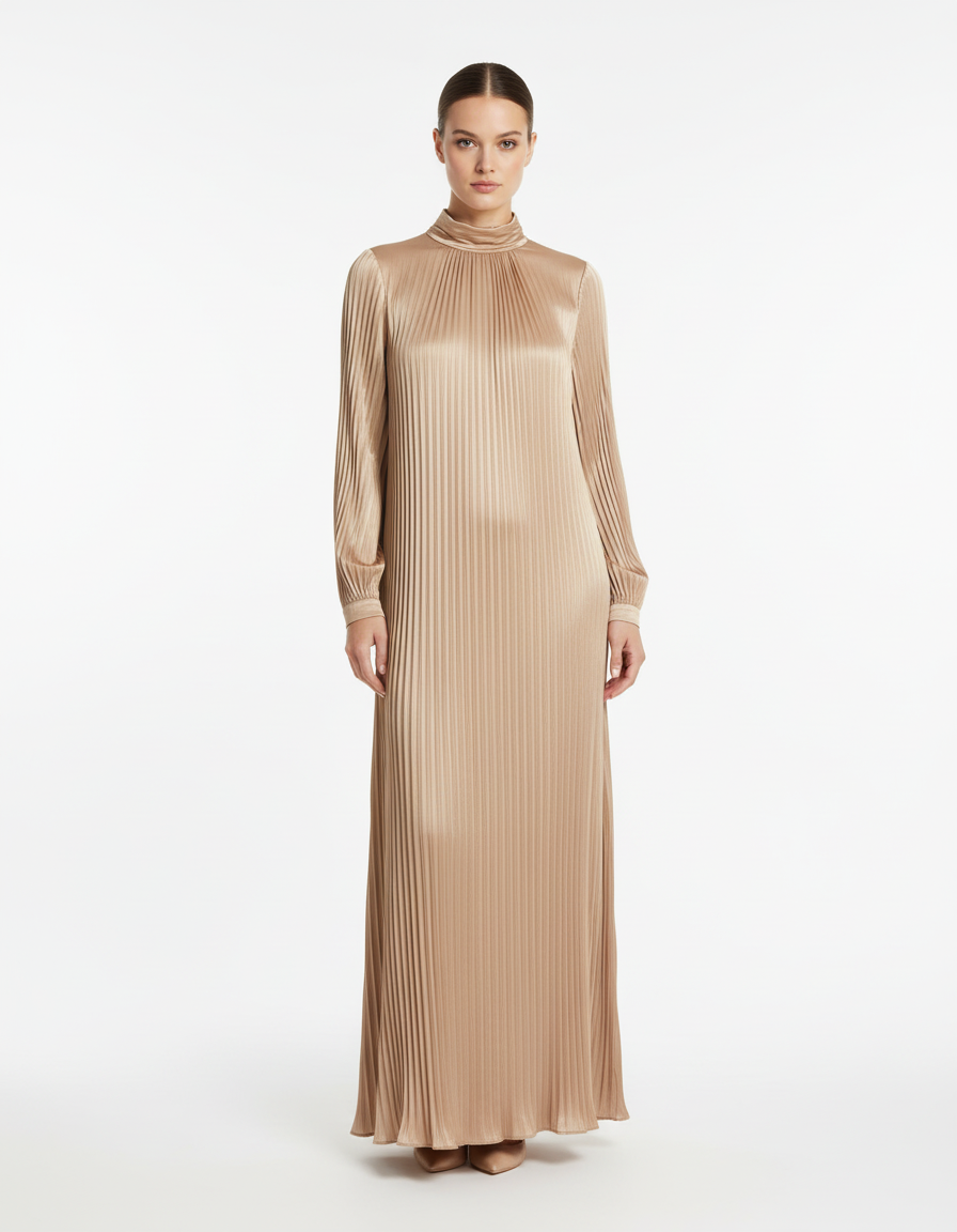 Pleated dress  Voile