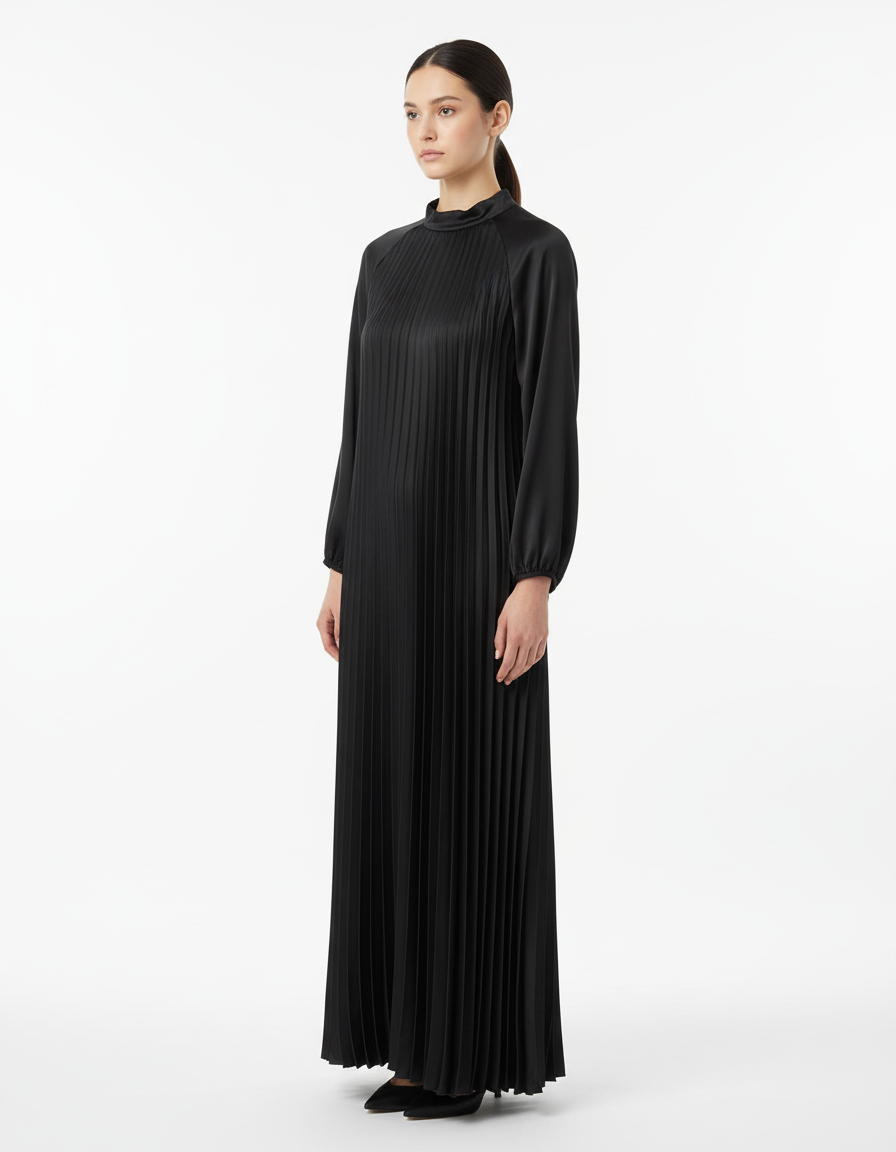 Pleated dress  Voile
