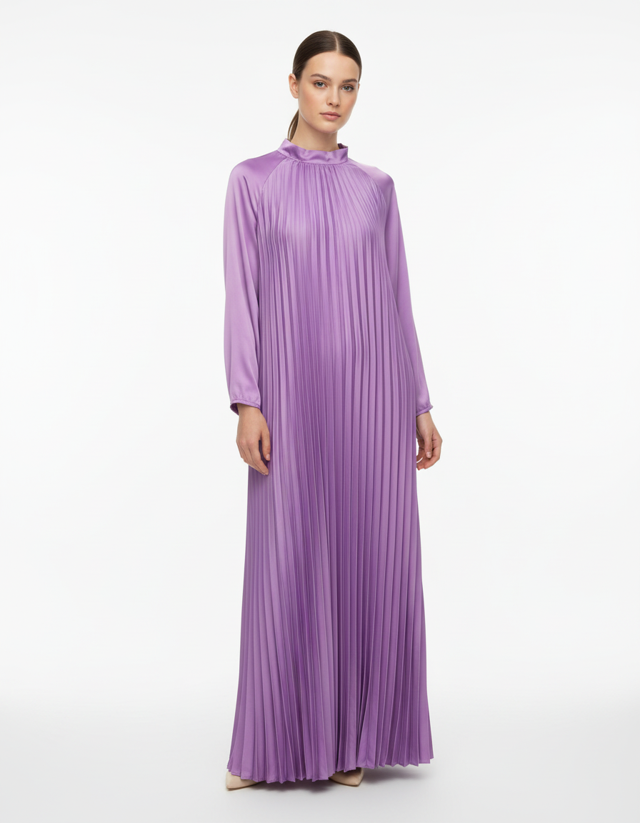 Pleated dress  Voile