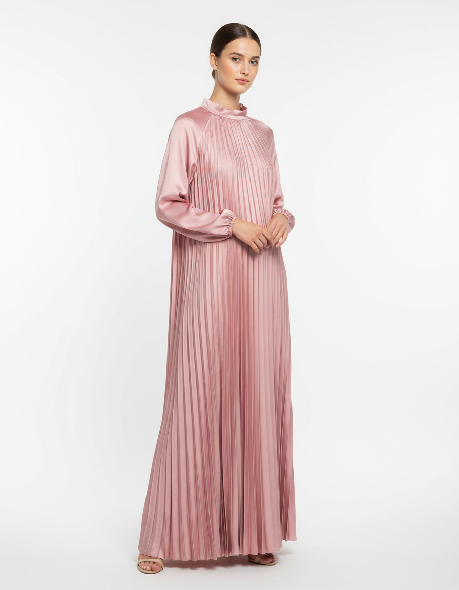 Pleated dress  Voile