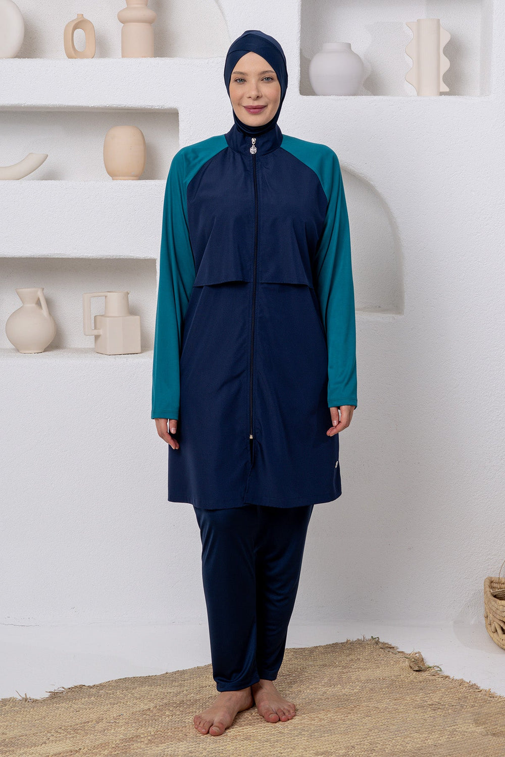 Rozamay Burkini Swimsuit-3802  Voile