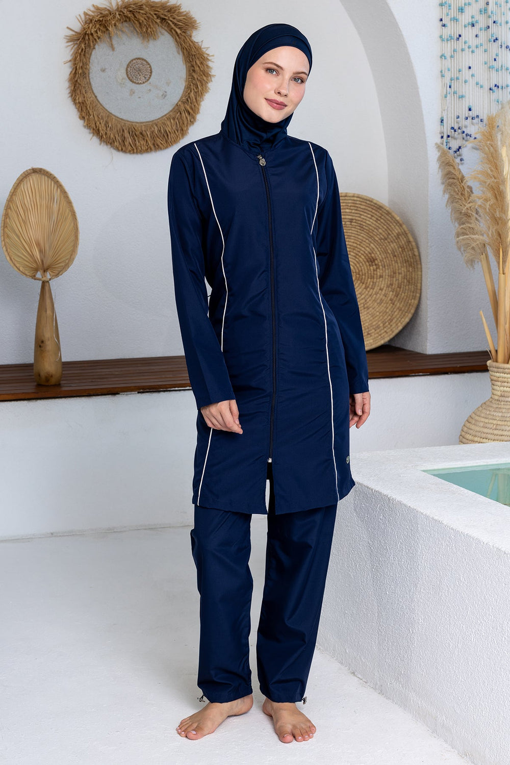 Rozamay Burkini Swimsuit-3501  Voile