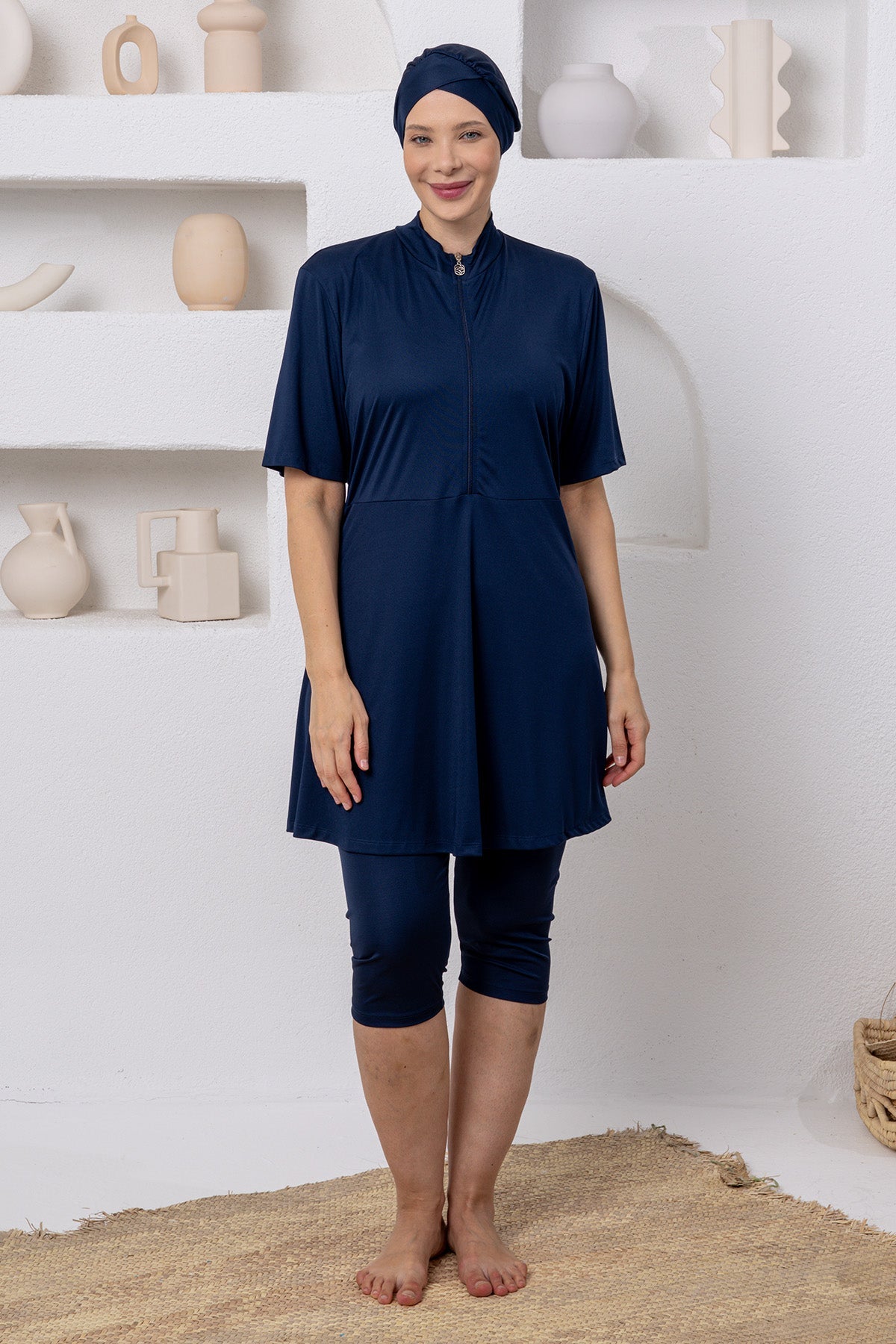 Rozamay Burkini Swimsuit-3803  Voile