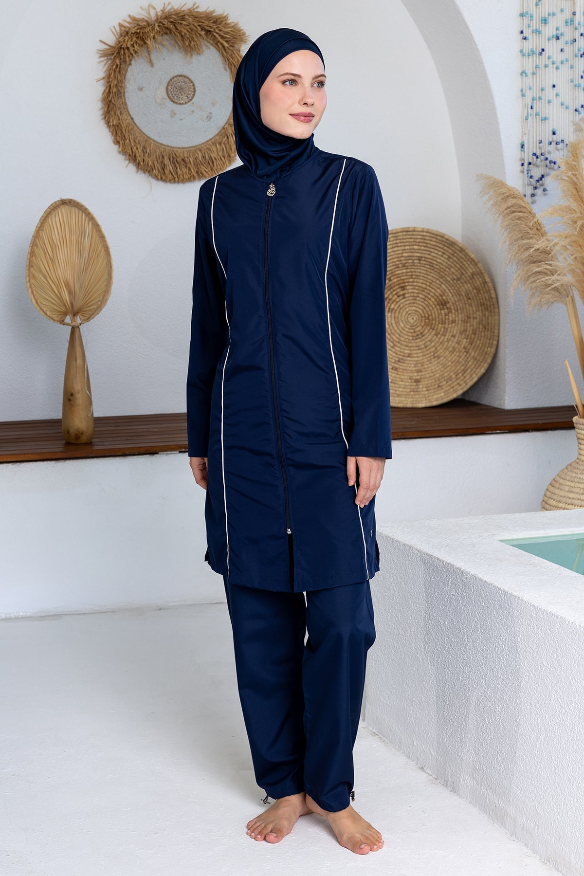 Rozamay Burkini Swimsuit-3501  Voile