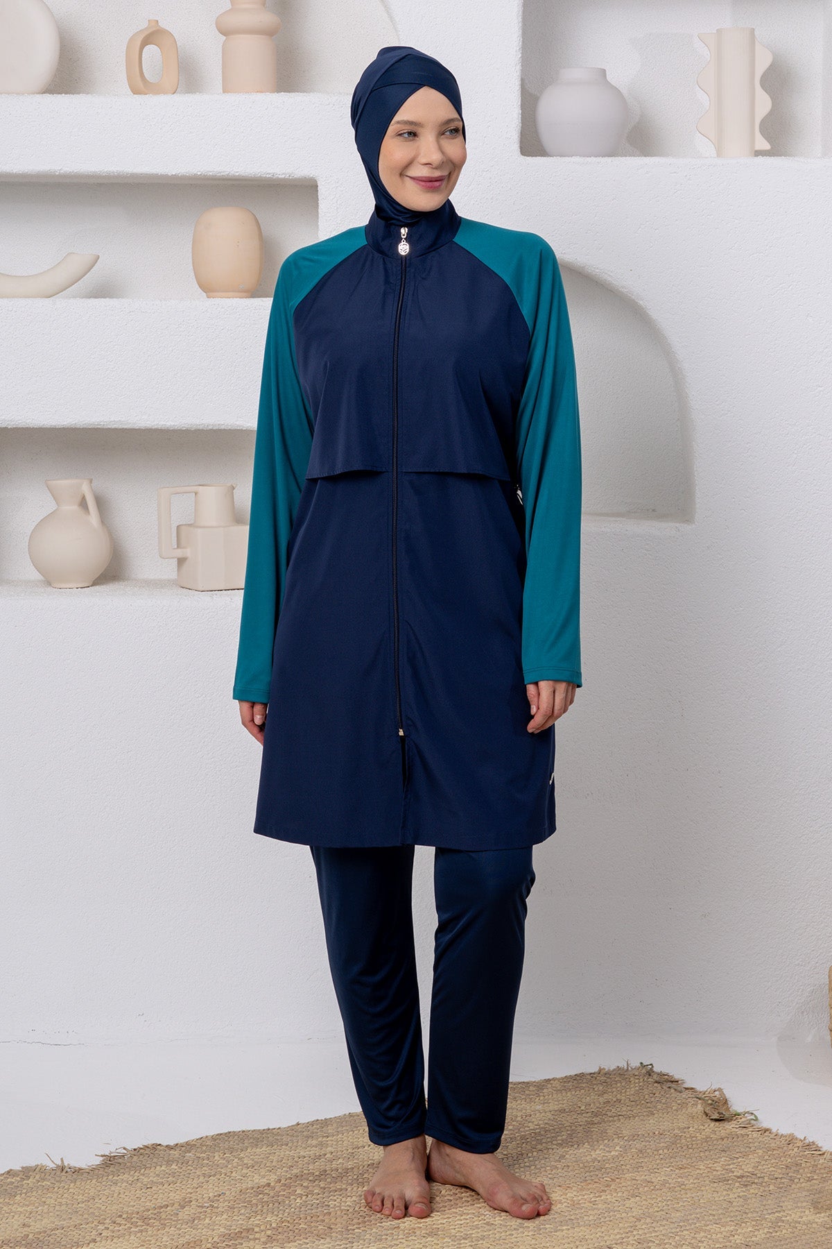 Rozamay Burkini Swimsuit-3802  Voile