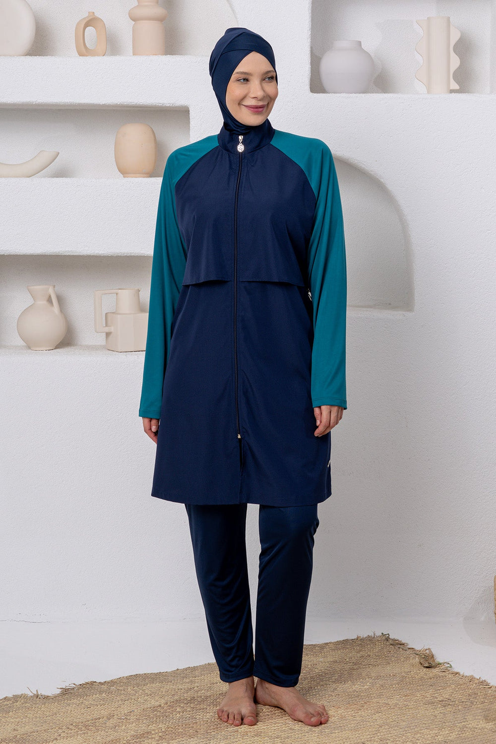 Rozamay Burkini Swimsuit-3802  Voile