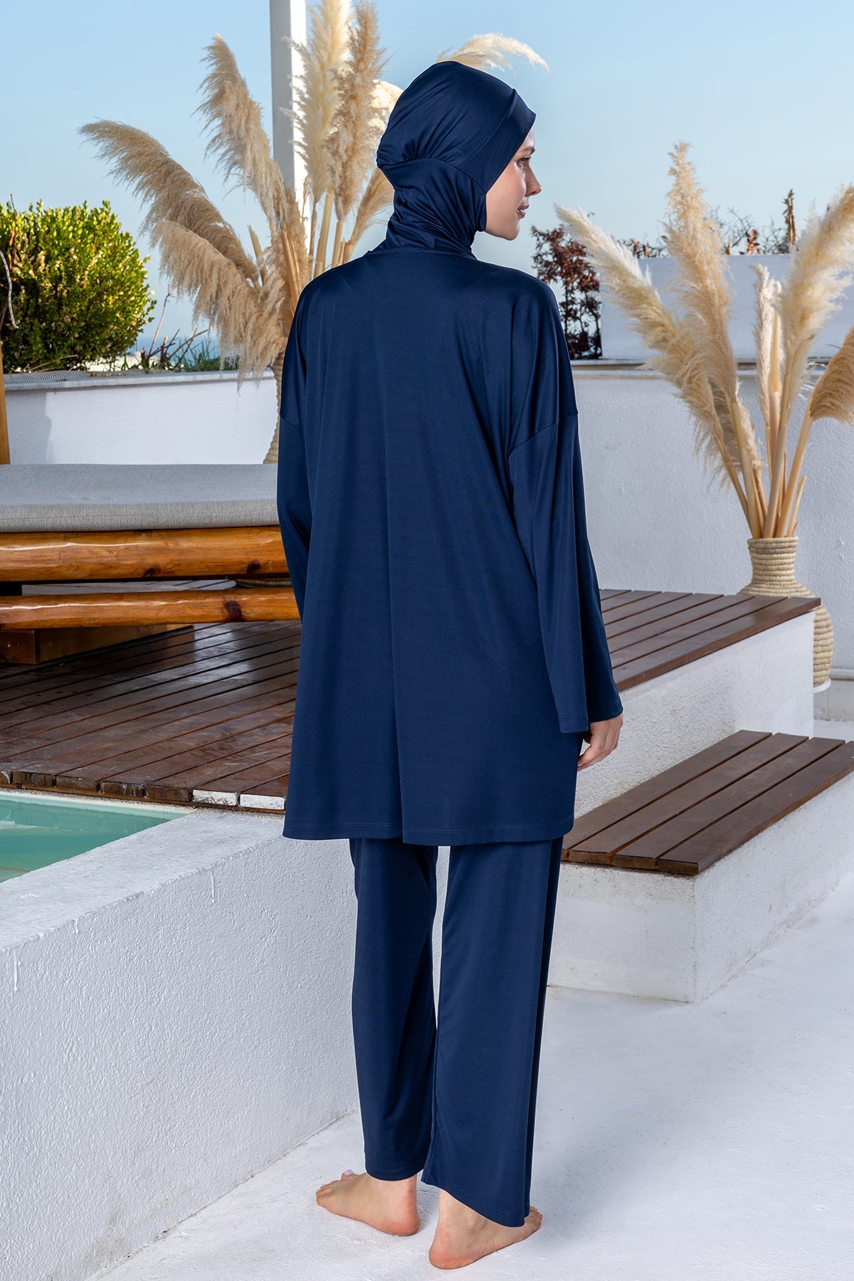 Rozamay Burkini Swimsuit-3122  Voile