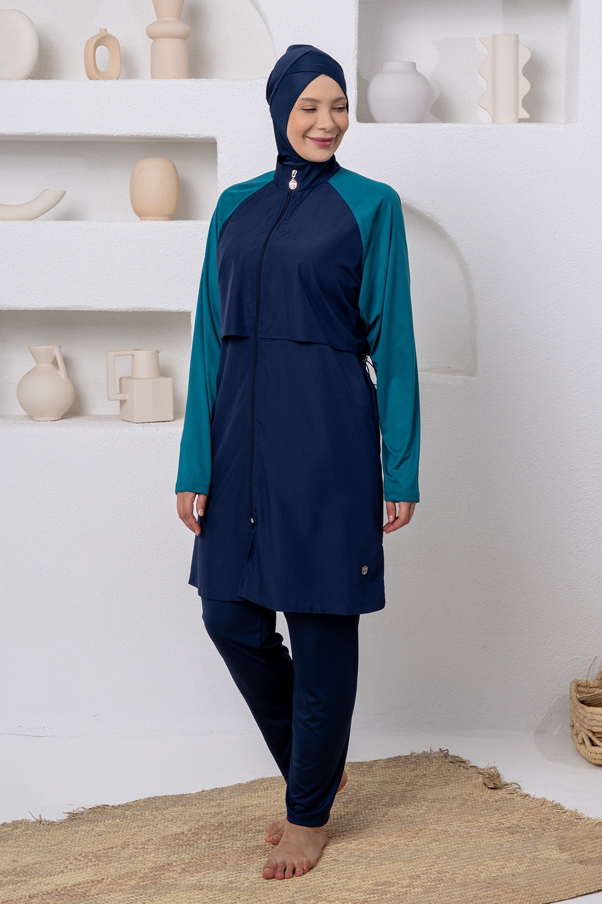 Rozamay Burkini Swimsuit-3802  Voile