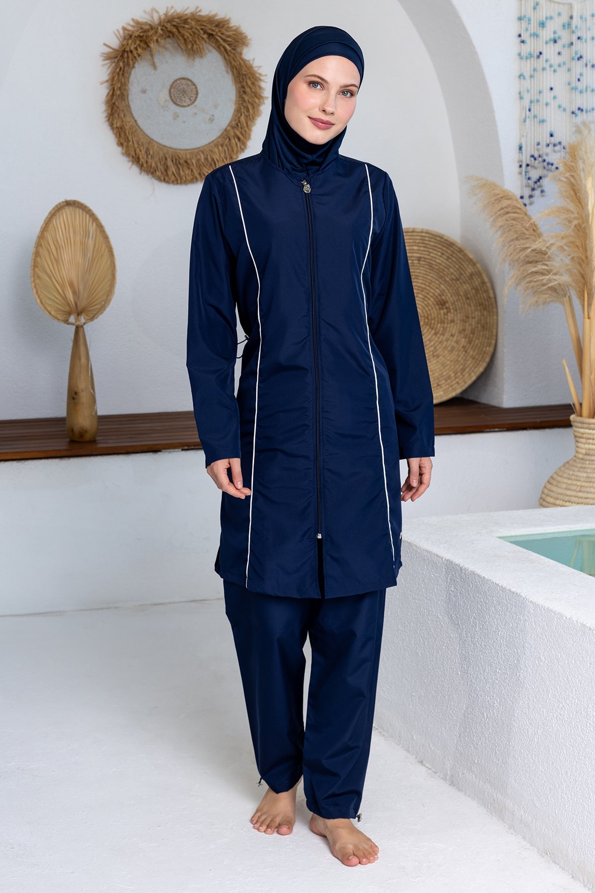 Rozamay Burkini Swimsuit-3501  Voile