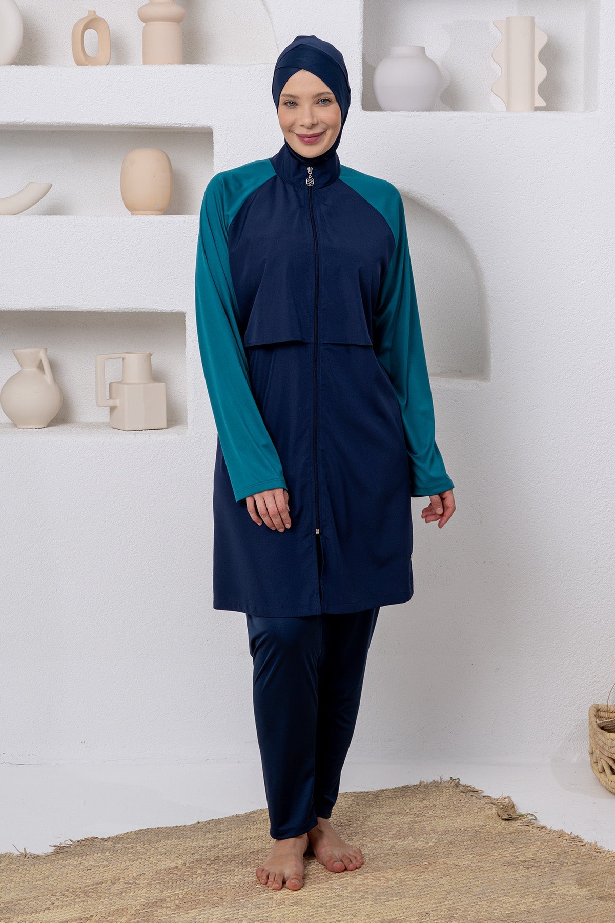 Rozamay Burkini Swimsuit-3802  Voile