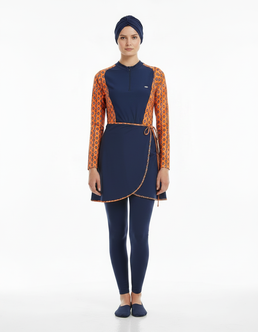 Adasea Burkini Lycra Swimsuit 4357  Voile