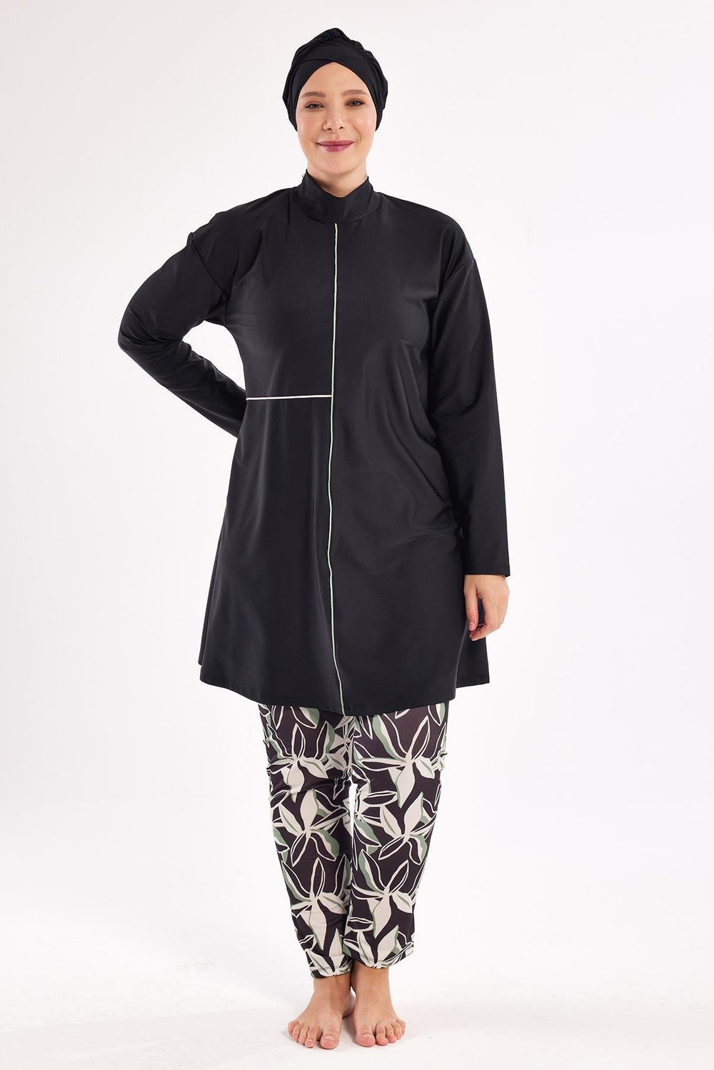Adasea Burkini  Swimsuit  Voile