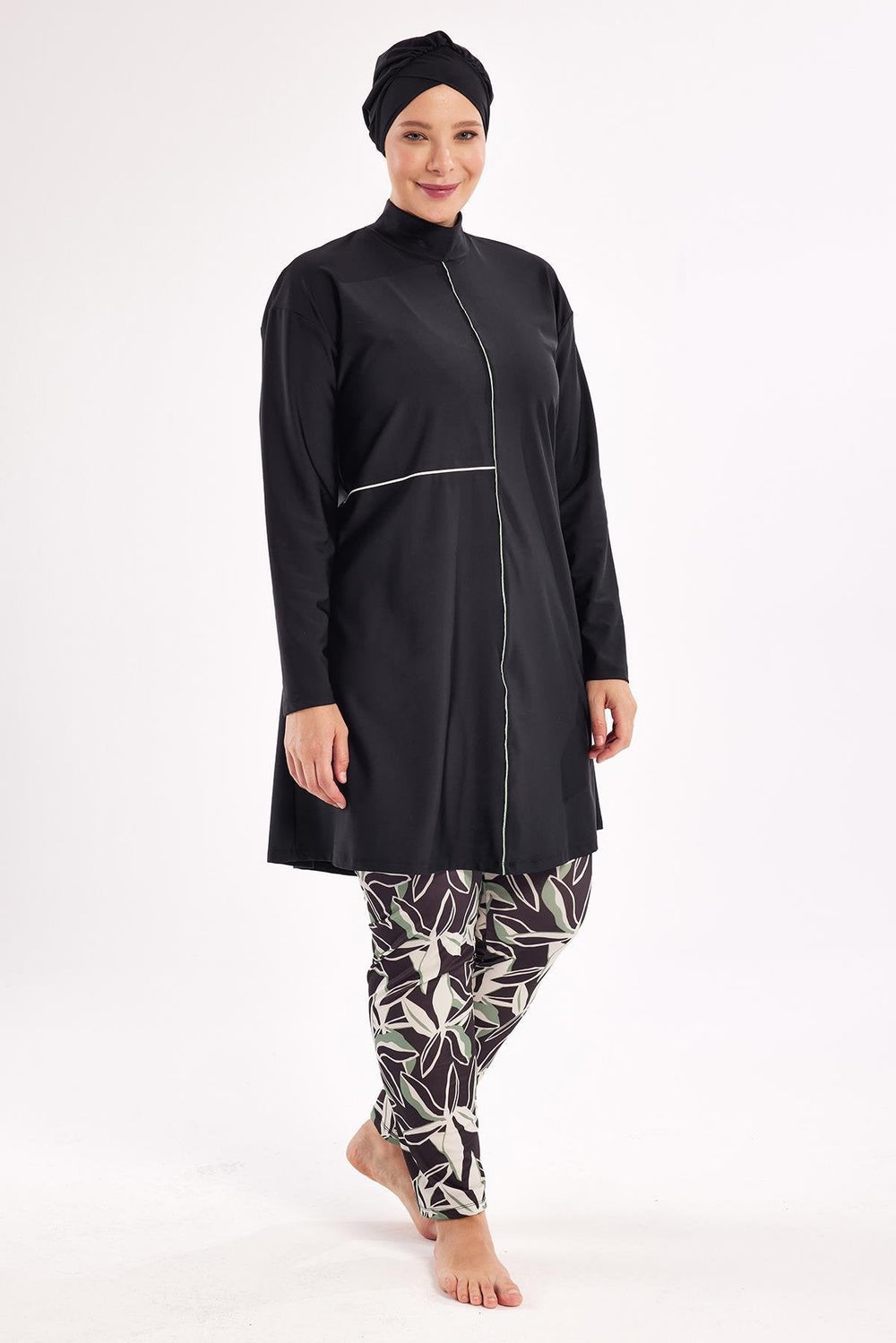 Adasea Burkini  Swimsuit  Voile