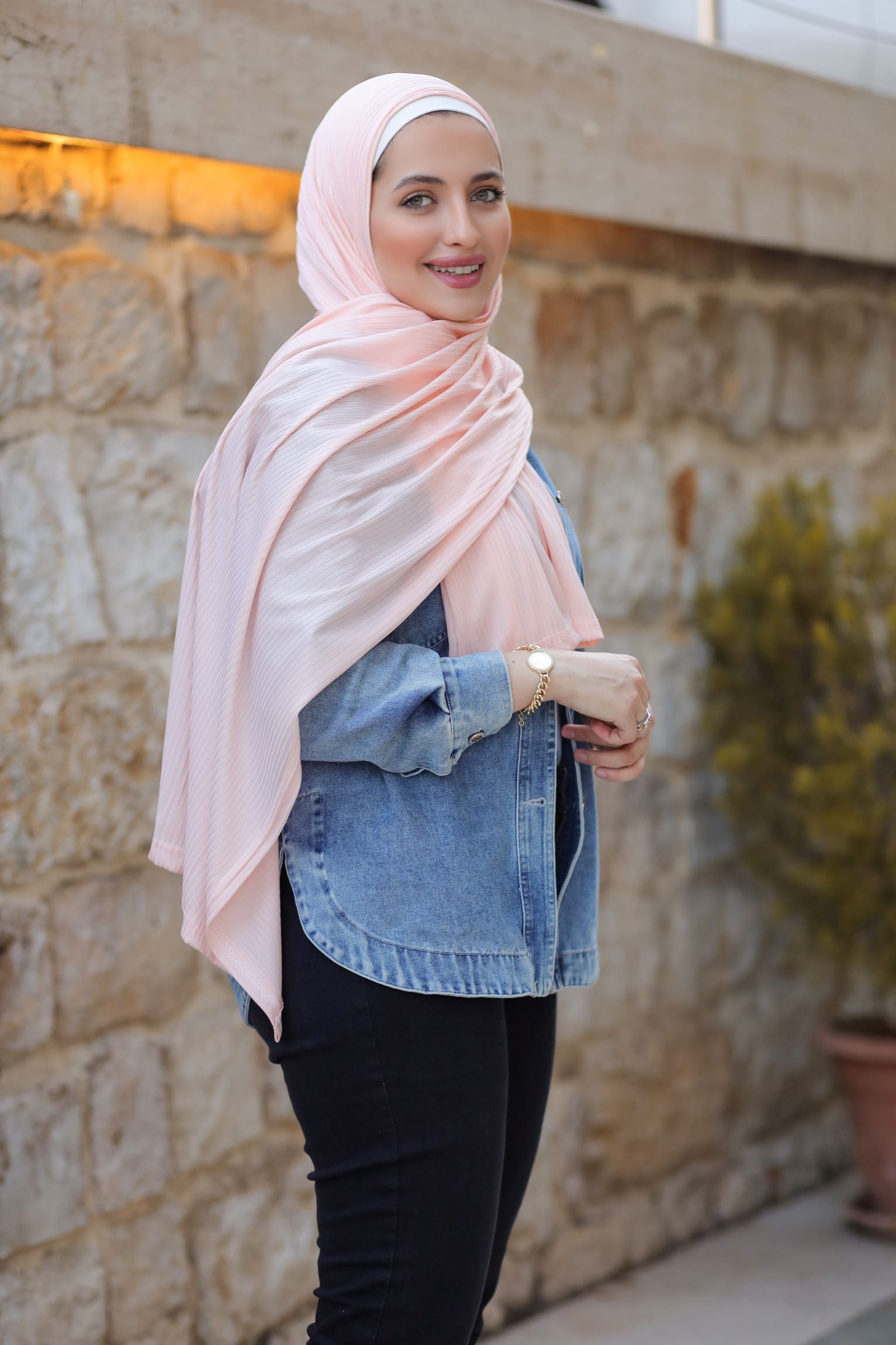 Patterned Cotton Hijab - Voile Fashion