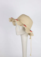 Kids Summer Straw Hat -  Voile