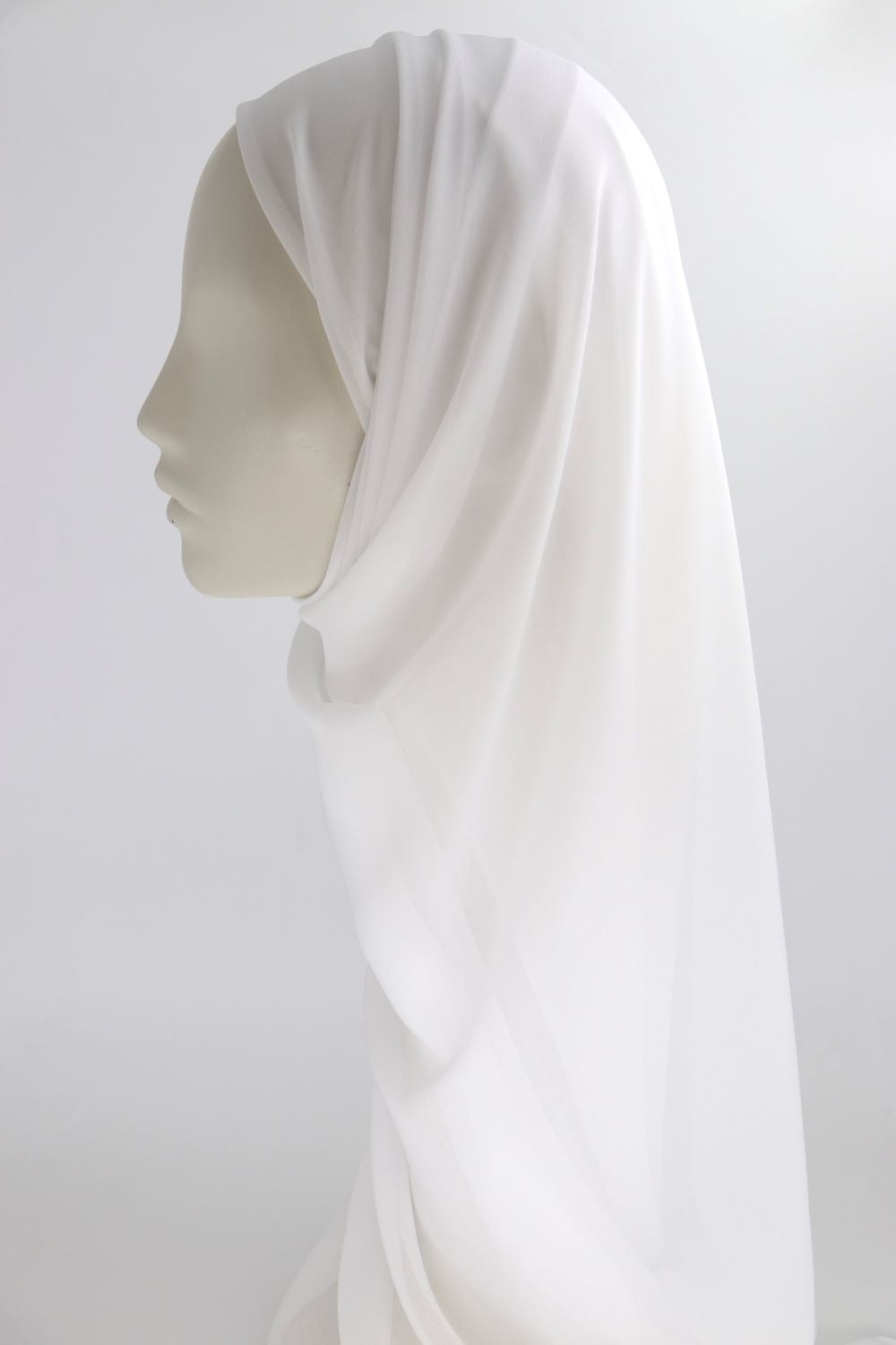 Plain Chiffon Instant Hijab - Voile Fashion