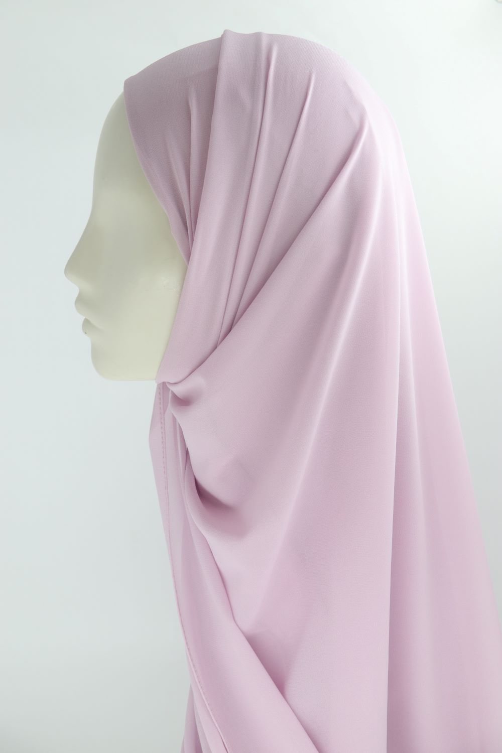 Plain Chiffon Instant Hijab - Voile Fashion